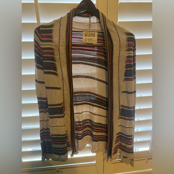 Billabong Multicolor Striped Cardigan size M - Picture 1 of 4